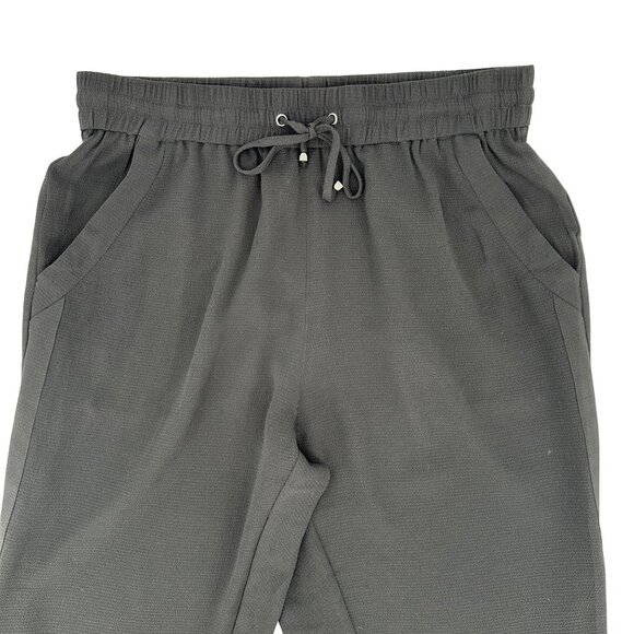 Coldwater Creek Womens Black Lightweight Crepe Drawstring Pants Size 10 - Picture 3 of 10